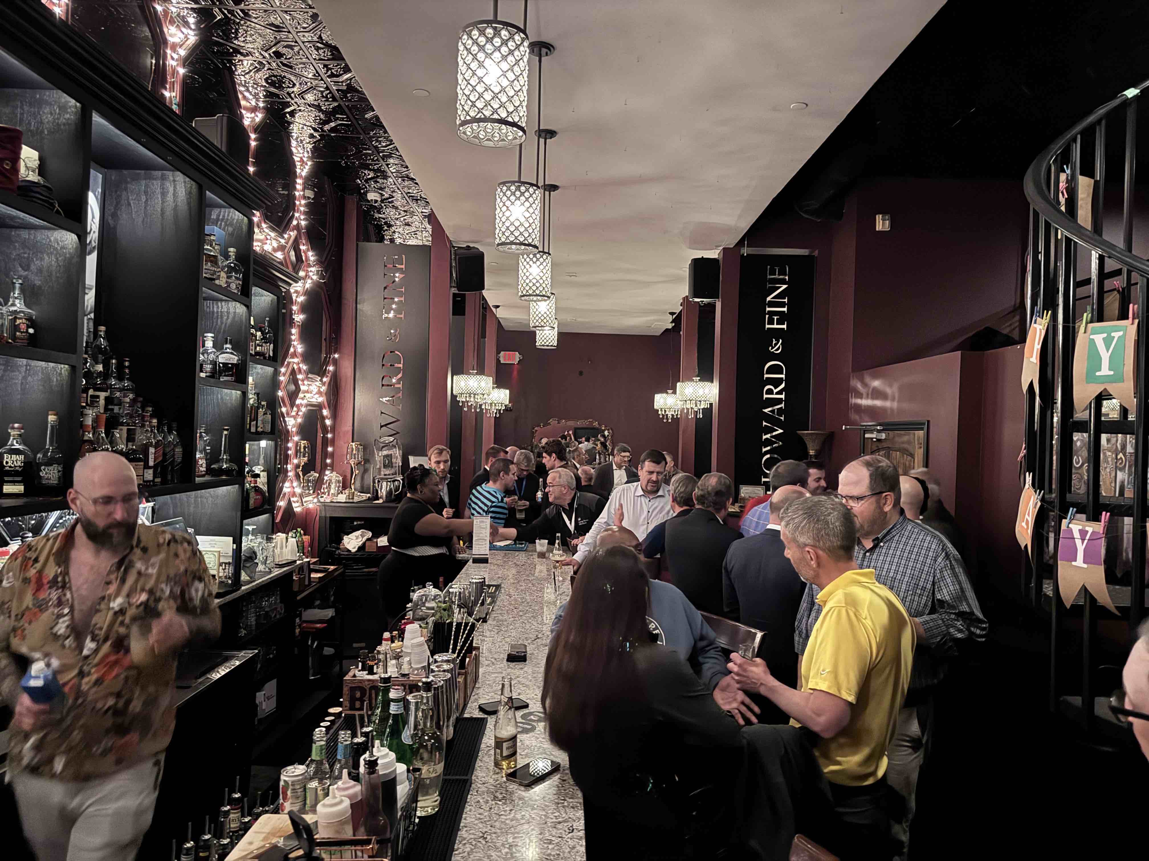 LTM investors networking at an evening meetup during LTM Together: Omaha